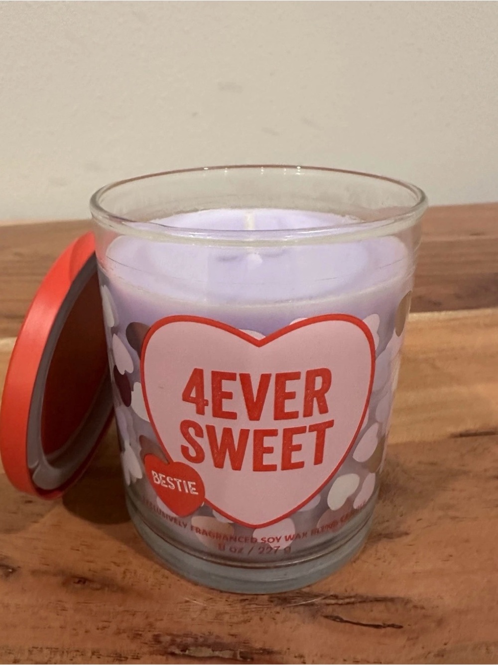 Bath & Body Works: Exclusive 8 Oz Sweethearts 4Ever Sweet Single Wick Candle